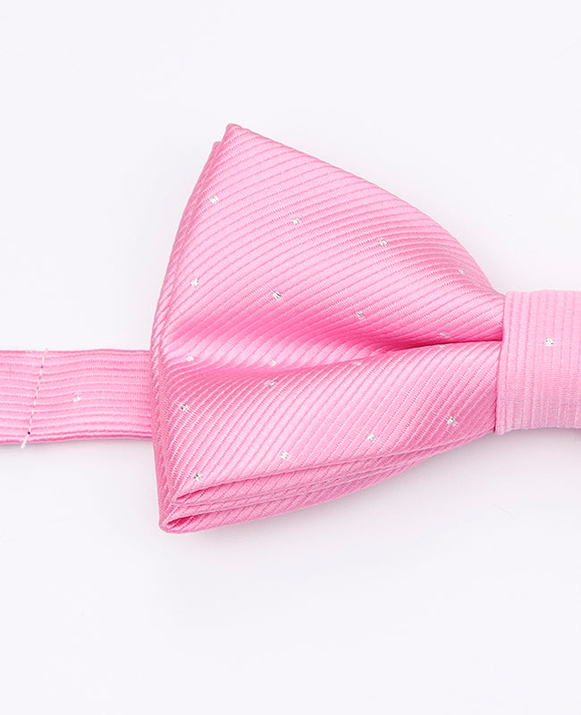 Vlinderdas Roze Met Stippen Heren in Polyester | Georges - Unipap's