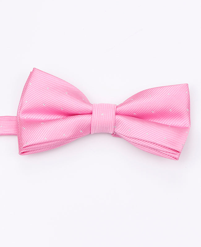 Vlinderdas Roze Met Stippen Heren in Polyester | Georges - Unipap's