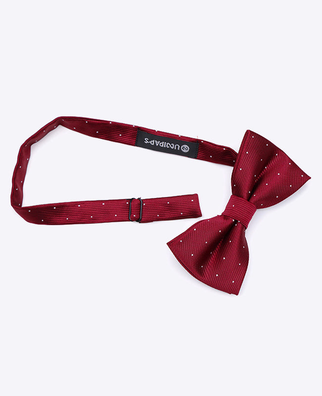 Vlinderdas Rood nr.1 Met Stippen Heren in Polyester | Georges - Unipap's