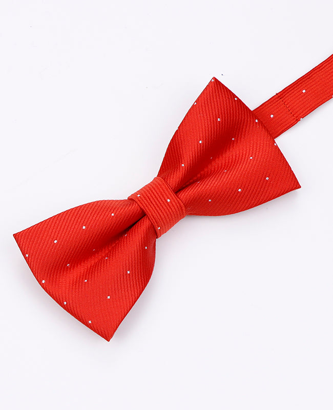 Vlinderdas Rood nr.2 Met Stippen Heren in Polyester | Georges - Unipap's