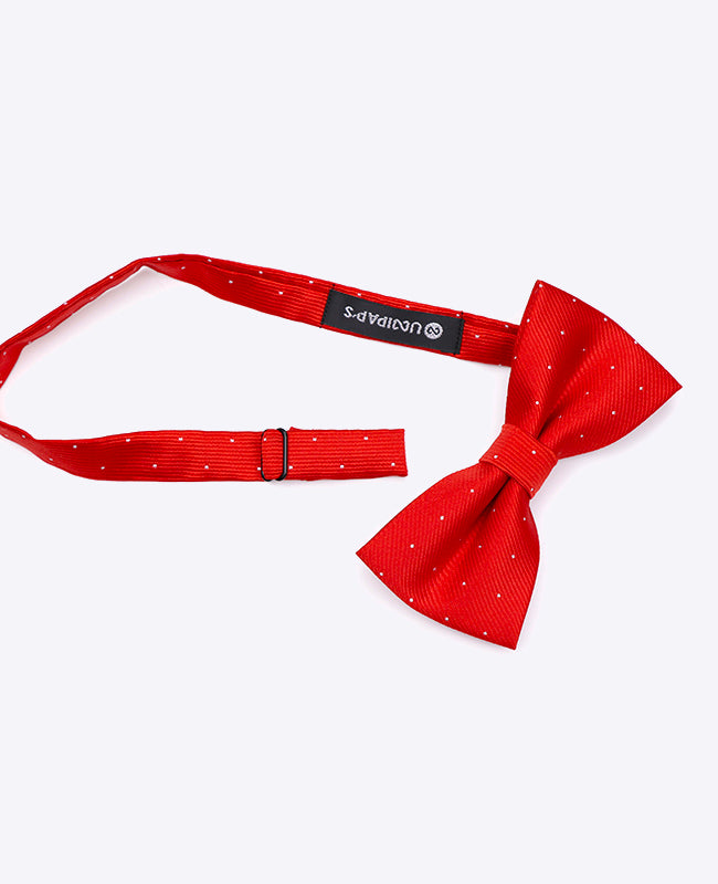 Vlinderdas Rood nr.2 Met Stippen Heren in Polyester | Georges - Unipap's