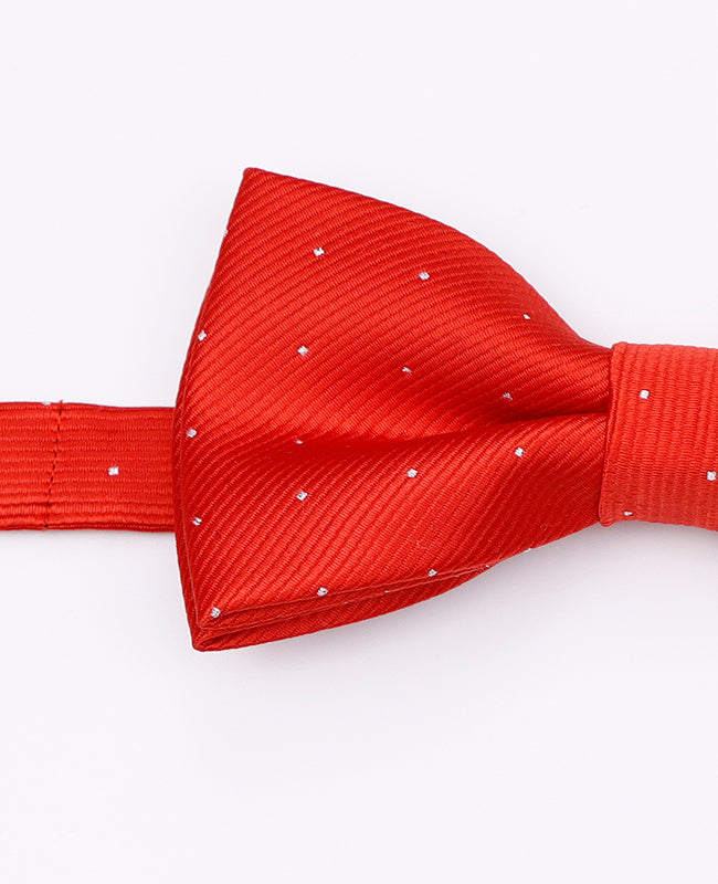 Vlinderdas Rood nr.2 Met Stippen Heren in Polyester | Georges - Unipap's