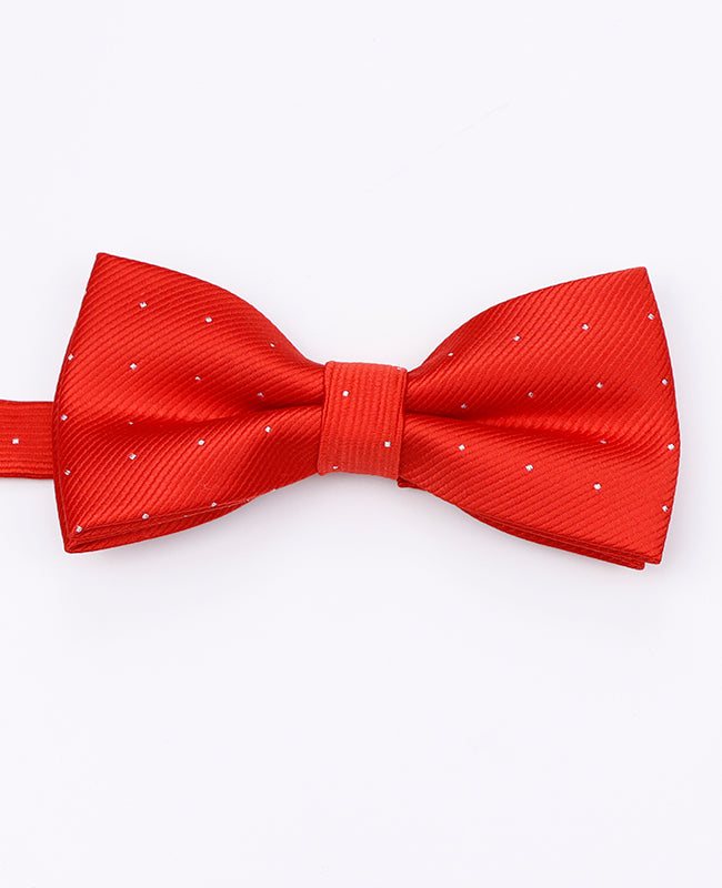 Vlinderdas Rood nr.2 Met Stippen Heren in Polyester | Georges - Unipap's