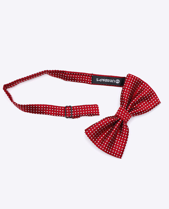 Vlinderdas Rood nr.2 Met Stippen Heren in Polyester | Louis - Unipap's