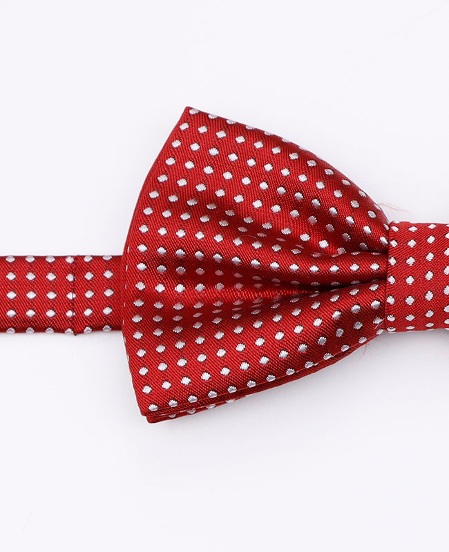 Vlinderdas Rood nr.2 Met Stippen Heren in Polyester | Louis - Unipap's