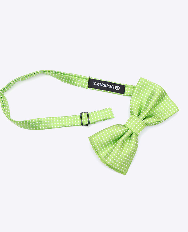 Vlinderdas Groen nr.1 Met Stippen Heren in Polyester | Louis - Unipap's