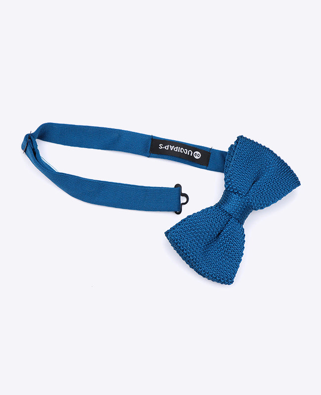 Vlinderdas Blauw nr.4 Heren in Tricot "Léon"
