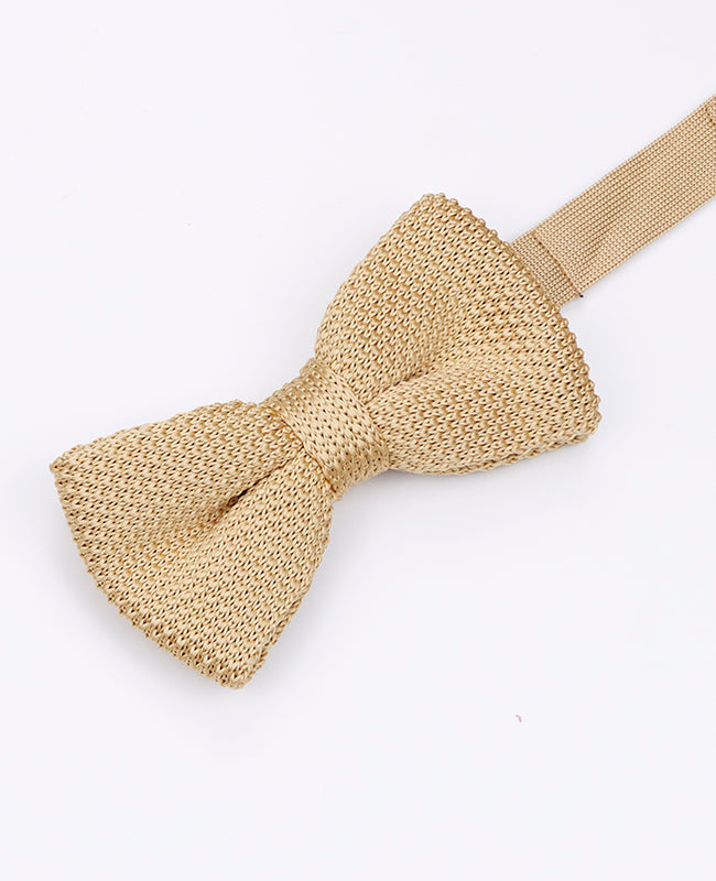 Vlinderdas Goud Heren in Tricot "Léon"