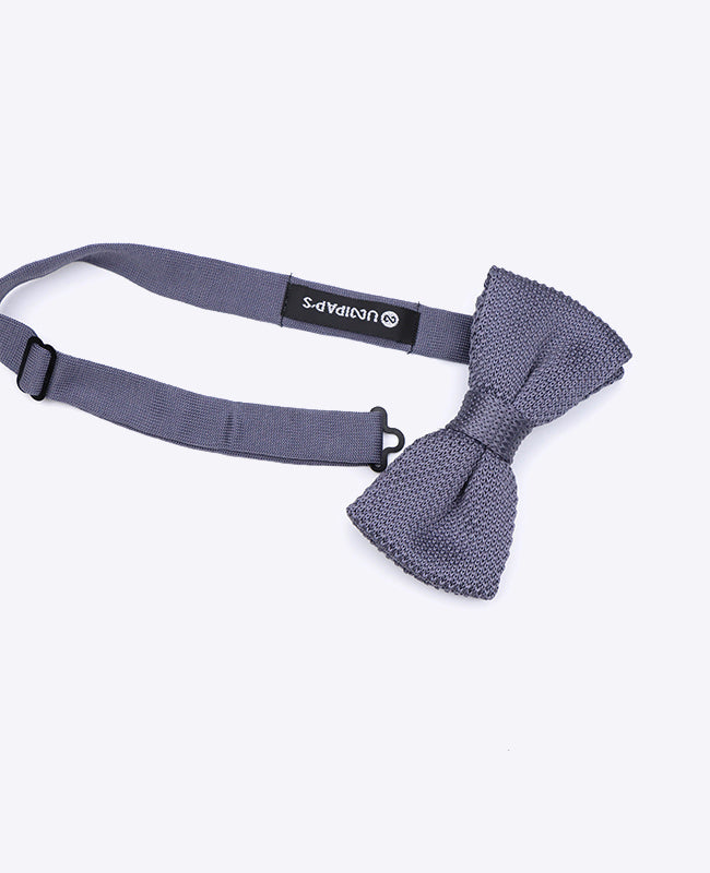Vlinderdas Grijs Heren in Tricot "Léon"