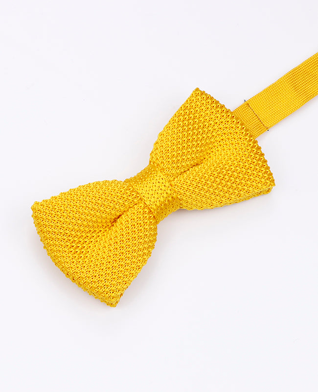 Vlinderdas Geel Heren in Tricot "Léon"