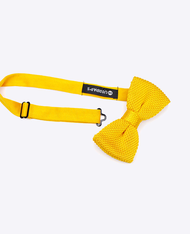 Vlinderdas Geel Heren in Tricot "Léon"