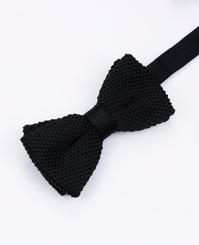 Vlinderdas Zwart Heren in Tricot "Léon"