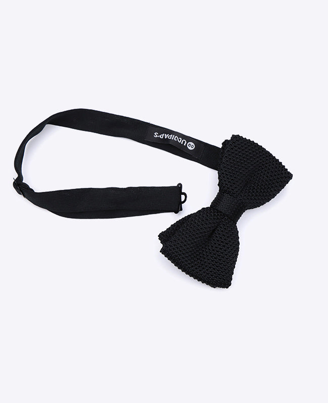 Vlinderdas Zwart Heren in Tricot "Léon"