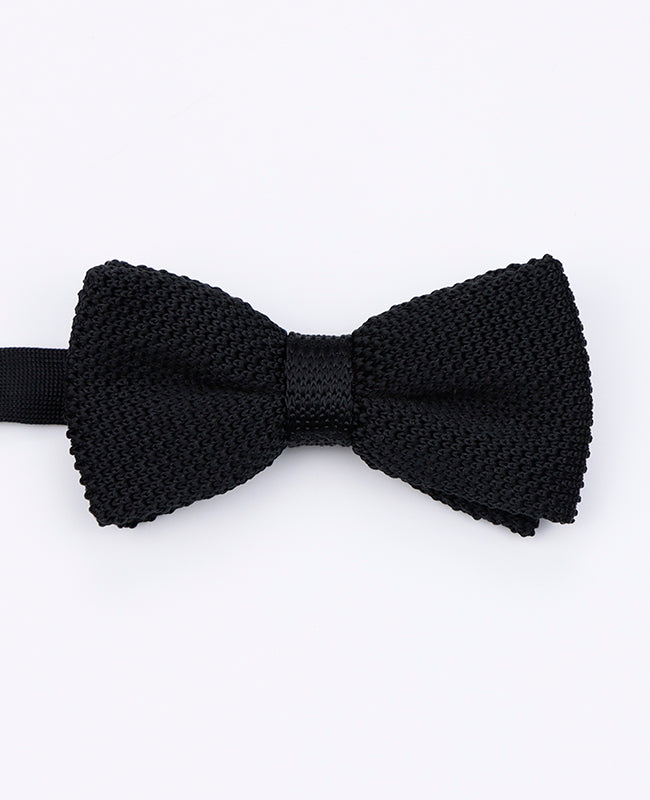 Vlinderdas Zwart Heren in Tricot "Léon"