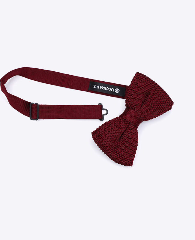 Vlinderdas Rood nr.1 Heren in Tricot "Léon"