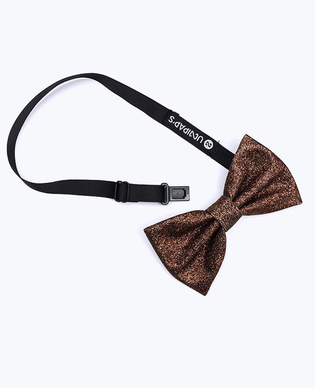 Vlinderdas met Pailletten Bruin Heren in Polyester "Olive"