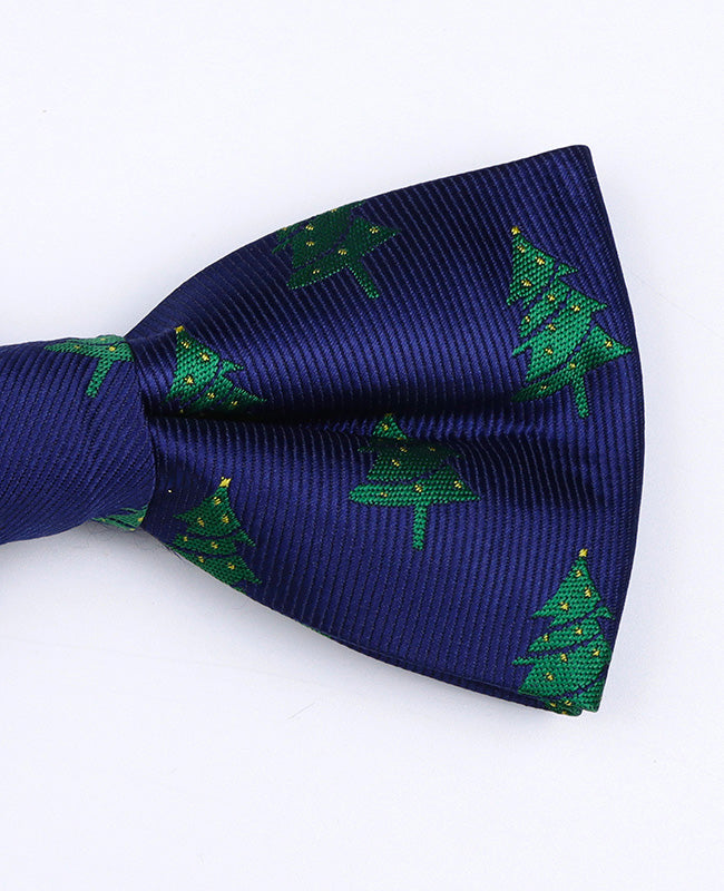 Kerst Vlinderdas Blauw nr.1 Heren in Polyester "Christmas"