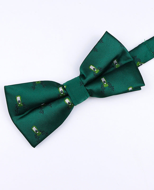 Vlinderdas Kerst Groen nr.2 Heren in Polyester "Christmas"