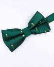 Vlinderdas Kerst Groen nr.2 Heren in Polyester 
