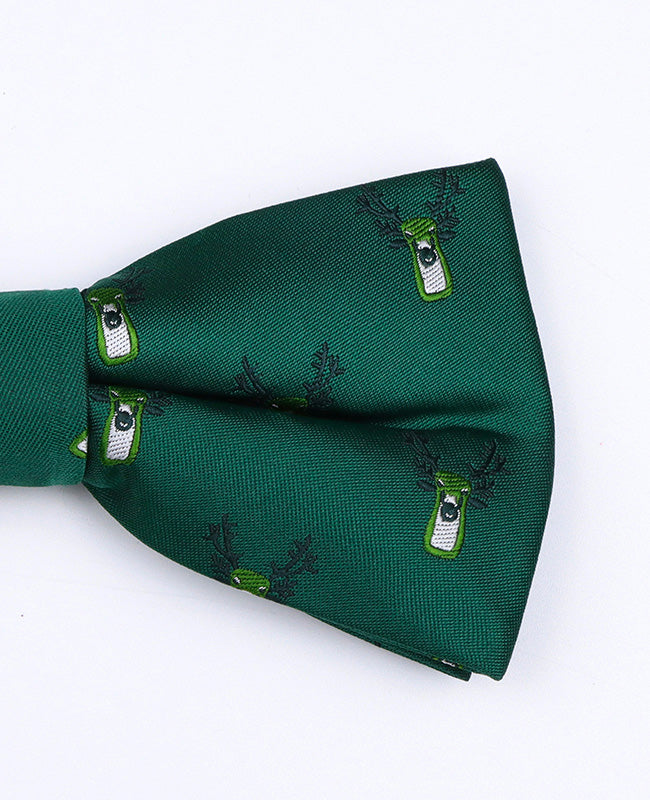 Vlinderdas Kerst Groen nr.2 Heren in Polyester "Christmas"