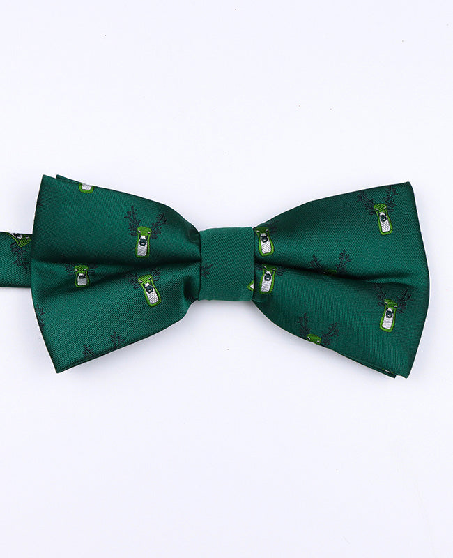 Vlinderdas Kerst Groen nr.2 Heren in Polyester "Christmas"