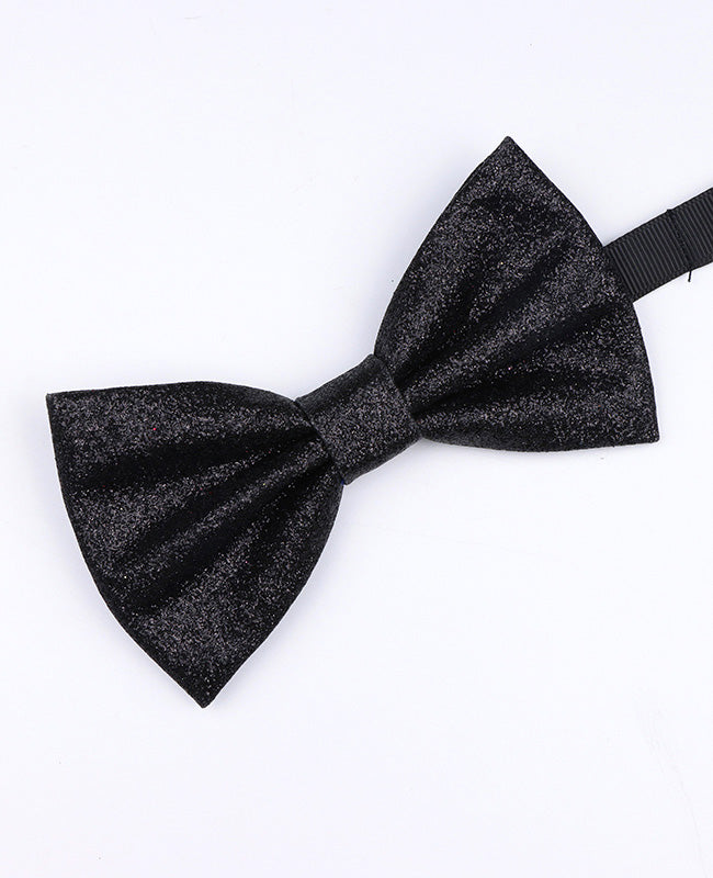 Vlinderdas met Pailletten Zwart nr.1 Heren in Polyester "Olive"