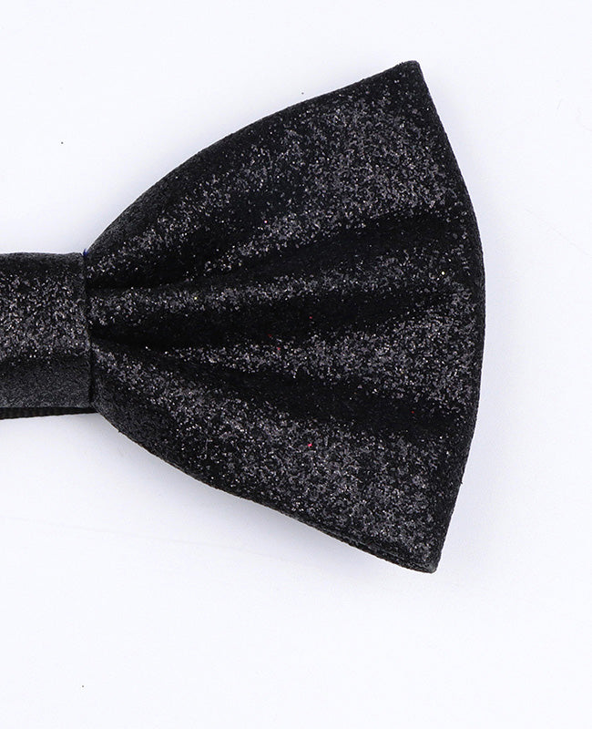 Vlinderdas met Pailletten Zwart nr.1 Heren in Polyester "Olive"