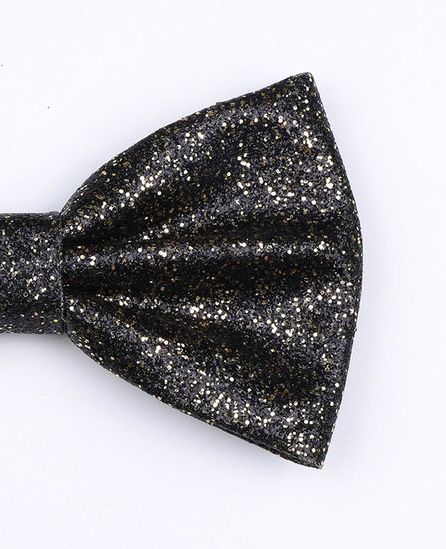 Glitter Strikje Zwart nr. 2 Heren van Polyester «Olive»