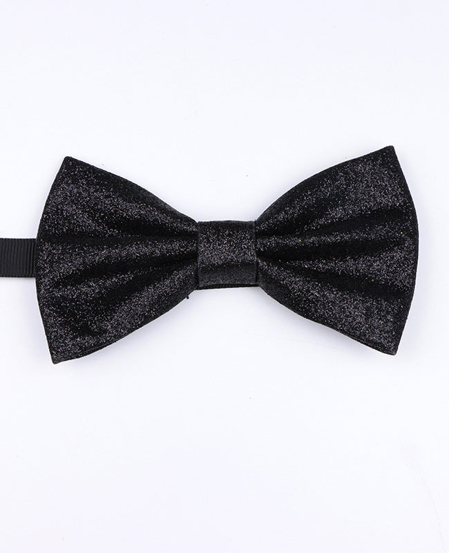 Vlinderdas met Pailletten Zwart nr.1 Heren in Polyester "Olive"