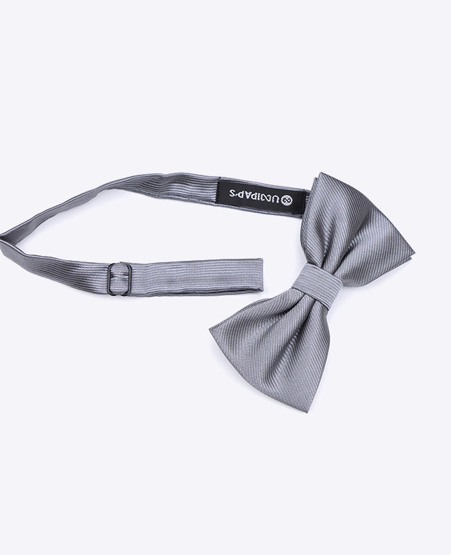 Vlinderdas XL Grijs nr.1 Heren in Polyester | Lucien - Unipap's