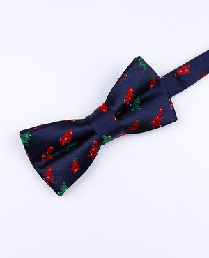 Vlinderdas Kerst Blauw nr.2 Kinderen in Polyester 