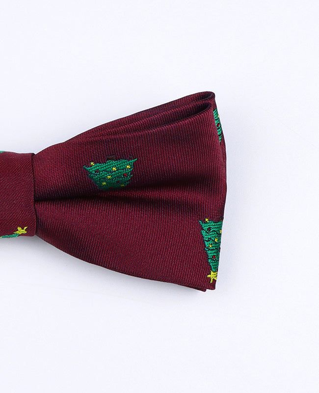 Kerst Vlinderdas Rood nr.1 Kinderen in Polyester "Christmas"