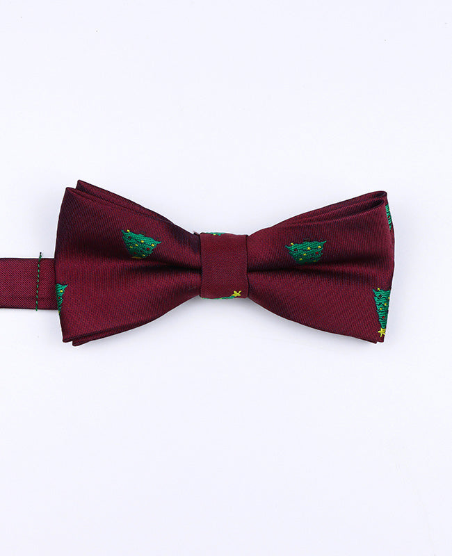 Kerst Vlinderdas Rood nr.1 Kinderen in Polyester "Christmas"