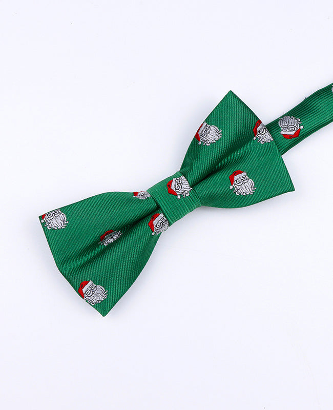 Kerst Vlinderdas Groen nr.1 Kinderen in Polyester "Christmas"