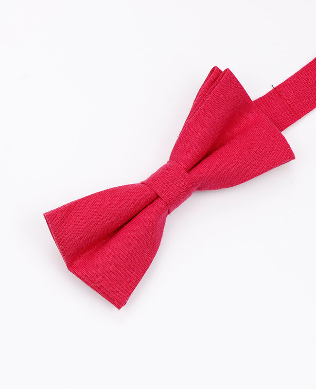 Vlinderdas Rood Heren in Katoen "Edgard"