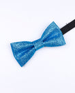 Vlinderdas met Blauwe Pailletten nr.2 Kinderen in Polyester 