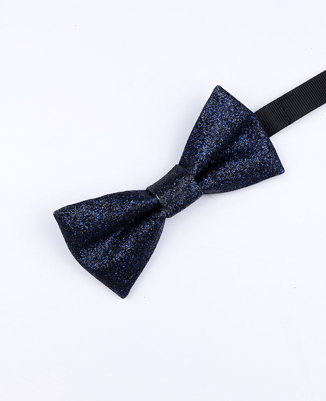 Vlinderdas met Blauwe Pailletten nr.4 Kinderen in Polyester "Olive"