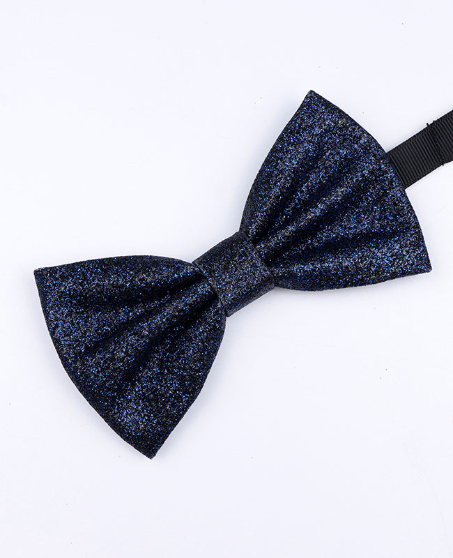 Vlinderdas met Blauwe Pailletten nr.4 Heren in Polyester "Olive"