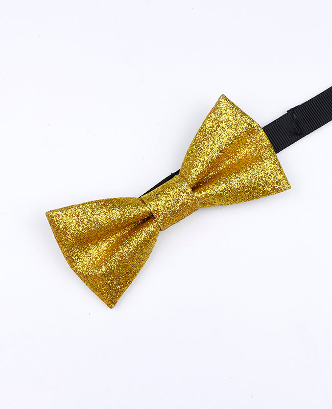 Vlinderdas met Gouden Pailletten nr.1 Kinderen in Polyester "Olive"