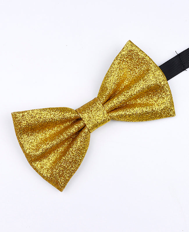 Vlinderdas met Gouden Pailletten nr.1 Heren in Polyester "Olive"