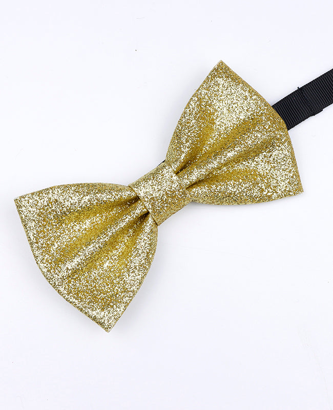 Vlinderdas met Gouden Pailletten nr.3 Heren in Polyester "Olive"
