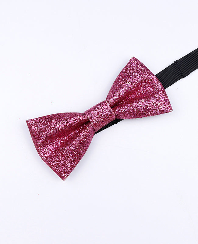 Vlinderdas met Pailletten Roze nr.1 Kinderen in Polyester "Olive"