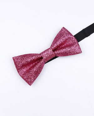 Vlinderdas met Pailletten Roze nr.1 Kinderen in Polyester 