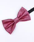 Vlinderdas met Pailletten Roze nr.1 Heren in Polyester 