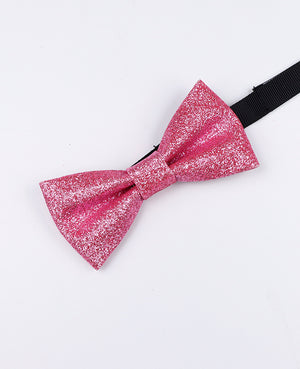Vlinderdas met Pailletten Roze nr.2 Kinderen in Polyester 
