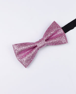 Vlinderdas met Pailletten Roze nr.3 Kinderen in Polyester 