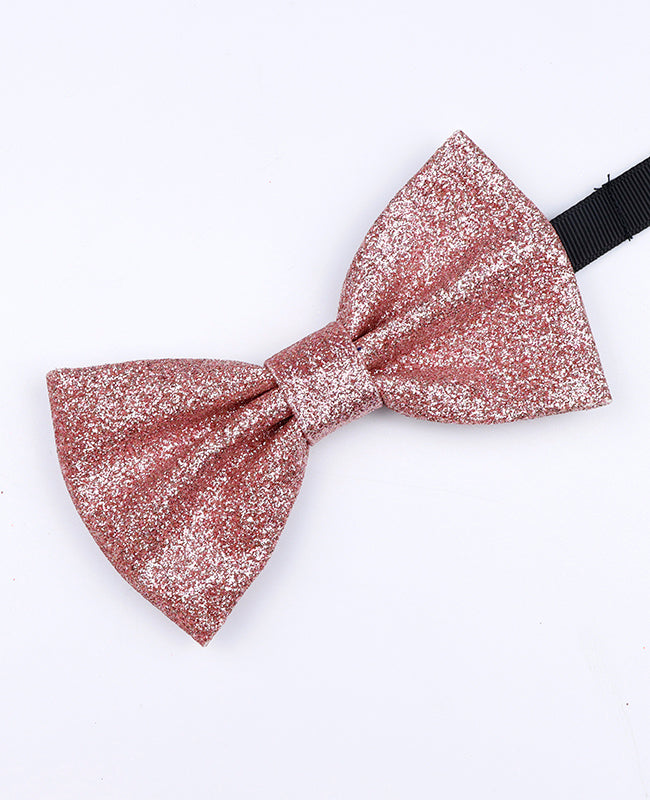 Vlinderdas met Pailletten Roze nr.4 Heren in Polyester "Olive"