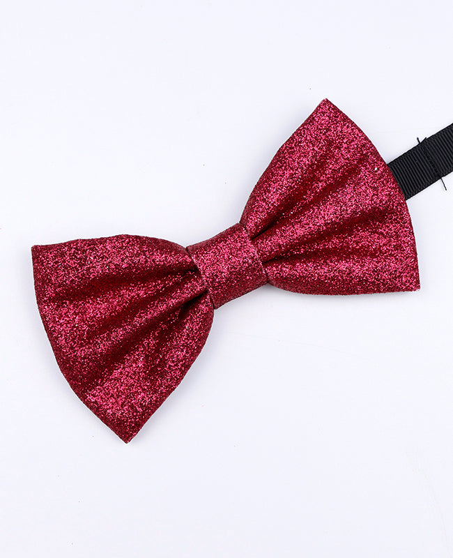 Vlinderdas met Pailletten Rood nr.1 Heren in Polyester "Olive"