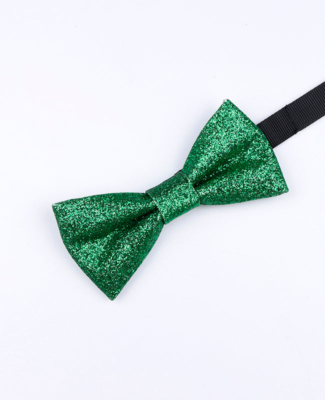 Vlinderdas met Pailletten Groen nr.1 Kinderen in Polyester "Olive"