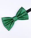 Vlinderdas met Pailletten Groen nr.1 Heren in Polyester 